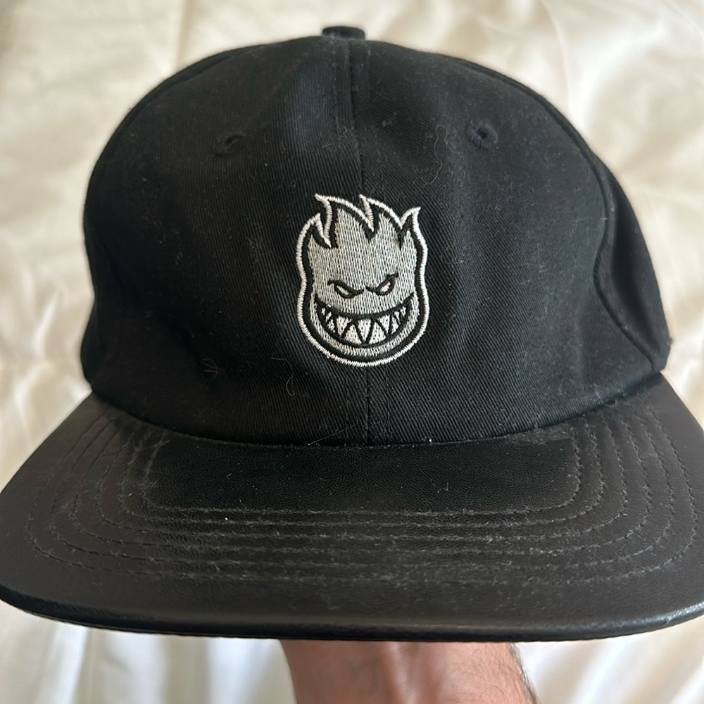 Spitfire leather brim leather strap